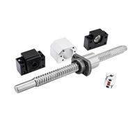 Kit de husillo bolas plomo grande SFE2020 20 mm + carcasa tuerca DSG2020 + soporte extremo BKBF15 + acoplamiento(1400mm)