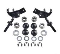 Kit de husillo de dirección para cortacésped con juego de bujes de rueda para Craftsman para Murray para Huskee para giro, piezas de repuesto de montaje de reparación de eje delantero de metal