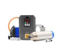 Kit de husillo refrigerado por agua ER20 de 3,2 kW, 220 V/380 V, inversor de 3,2 kW y 4 kW, soporte de husillo de 100 mm, bomba de agua de 75 W, tubería de 5 m(Steel Ball Bearing,220v)