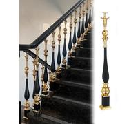 Kit de husillos de escalera de metal ajustables para mayor seguridad, soporte seguro para pasamanos para evitar caídas, ideal para reemplazo de barandilla de escalera
