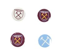 Kit de identificación oficial de botón West Ham United Fc, juego de cuatro piezas, peltre, estaño