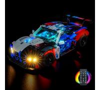 Kit de iluminación con control remoto compatible con Lego BMW M4 GT3 EVO coche de carreras 42226 (sin modelo), juego de luces LED compatible con Lego 42226 BMW M4 GT3 EVO coche de carreras de
