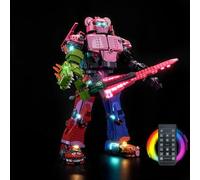 Kit de iluminación con control remoto compatible con Lego Mecha Team Leader 77078 (Sin modelo), juego de luces LED. Compatible con Lego Mecha Team Leader. Juguete creativo