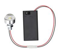 Kit de iluminación de casa de muñecas, Luces LED en Miniatura súper Brillantes de Bricolaje, Soporte de batería con Alambre Flexible de luz LED, no incluir batería