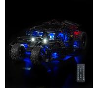 Kit de iluminación de control remoto compatible con Lego Batmobile Tumbler 42239