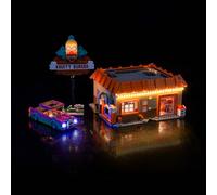 Kit de iluminación de control remoto compatible con Lego Los Simpsons: Krusty Burger 10352 (sin modelo), kit de iluminación LED compatible con Lego Los Simpsons: Krusty Burger Creative Toy