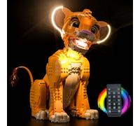 Kit de iluminación de mando a distancia para Lego Young Simba El Rey León (no Lego), conjunto de iluminación LED para Lego 43247 Disney Simba el Joven Rey León Regalo creativo