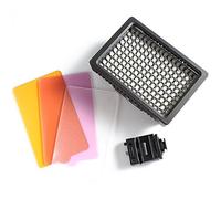 Kit de iluminación de vídeo digital LED de 160 ledes, 5600K, incluye soporte giratorio para zapata fría y 3 filtros para cámaras Canon, Nikon, Sony, Pentax, Sigma, Fuji, Olympus, Panasonic, JVC, Samsung + videocámaras
