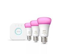 Kit de iluminación inteligente Philips Hue White and Color Ambiance 3 bombillas E27 16M colores Bluetooth + Puente