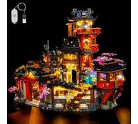 Kit de iluminación LED compatible con Lego 71861 The Old Town 15th Anniversary (sin modelo), kit de iluminación decorativa compatible con los ladrillos Lego The Old Town 15th Anniversary