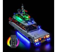 Kit de iluminación LED para Lego 10274 Ghostbusters ECTO-1 - Luces personalizadas para montar, compatible con este modelo (modelo no incluido)(Edición musical con mando a distancia)