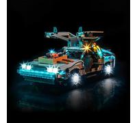 Kit de iluminación LED para Lego 10300 Back to The Future Time Machine - Luces personalizadas para montar, compatible con este modelo (modelo no incluido)
