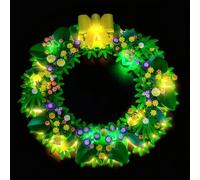 Kit de iluminación LED para Lego 40957 Spring Wreath - Alimentado por USB, efecto luminoso brillante, luminarias DIY sin soldadura, fácil de instalar (modelo no incluido)