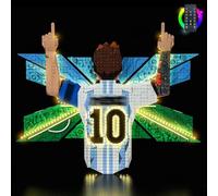 Kit de iluminación LED para Lego 43018 Lionel Messi Celebration - Luces personalizadas para montar compatibles con este modelo (modelo no incluido)(versión B)