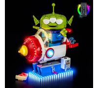 Kit de iluminación LED para Lego 43307 Alien with Pizza Planet Rocket Ride - Alimentado por USB, efecto de luminarias DIY sin soldadura, fácil de instalar (modelo no incluido) (versión a distancia)