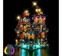 Kit de iluminación LED para Lego 71837 Ninjago City Workshops - Luces personalizadas para montar, compatible con este modelo (modelo no incluido) (versión a distancia)