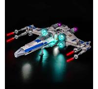 Kit de iluminación LED para Lego 75460 New Republic X-Wing Starfighter - Alimentado por USB, efecto luminoso brillante, luminarias DIY sin soldadura Fácil de instalar (modelo no incluido)