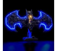 Kit de iluminación LED para Lego 76330 Batman Logo - Alimentado por USB, efecto luminoso brillante, luminarias DIY sin soldadura, fácil de instalar (modelo no incluido)