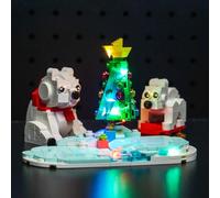 Kit de iluminación LED para Lego Wintertime Polar Bears 40571 (sin Lego), decoración navideña, juguete creativo