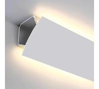 Kit de iluminación LED para moldura de corona, difusor indirecto de luz de esquina y techo para dormitorio y teatro, perfil de tira de moldura de 1 m/2 m/3 m, opciones (2 m/6.6 pies)