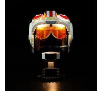 Kit de iluminación LED únicamente: juego de luces Kyglaring diseñado para el casco Lego Star Wars Luke Skywalker (Red Five) 75327 - Sin juego Lego (versión clásica)