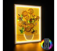 Kit de iluminación mando a distancia compatible con Lego 31215 Vincent van Gogh - Girasoles (no modelo), kit de iluminación LED compatible con Lego Vincent van Gogh - Girasoles 31215 Juguete creativo