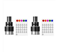 Kit de iluminación para estudio fotográfico con lente cónica Snoot de 2 aumentos y foco óptico de 50 gobos