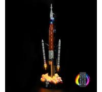 Kit de iluminación remota compatible con Lego NASA Artemis Space Launch System Rocket 42221 (sin modelo), kit de iluminación LED compatible con Lego Space Launch System Rocket
