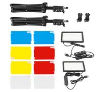 Kit de iluminación USB con trípode ajustable de bloqueo rápido y 10 niveles de control de brillo para la producción de vídeos de YouTube sobre