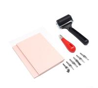 Kit de impresión de bloques de goma personalizado con 6 cuchillas de corte, ideal para proyectos de bricolaje y actividades familiares
