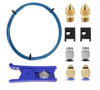 Kit de Impresora 3D con Tubo para Capricorn Premium XS Bowden, Cortadora de Tubo de PTFE, Accesorios NeumáTicos y Calcetines y Boquillas MK8