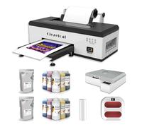 Kit de Impresora A3 1390 DTF DE Ship, Equipado con Impresora de Transferencia térmica de Horno,soporta impresión de película Pet en Hoja o Rollo, Equipado con Sistema automático de Mezcla de Tinta