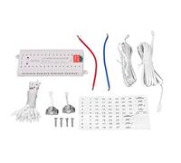 Kit de Inducción de Luz LED de 12 V CC, 24 V, Sensor de Movimiento Inteligente, Controlador de Luz de Paso de Escalera LED con 5 Niveles de Brillo, 32 Tiras de Luces LED, Kit de Inducción de Cuerpo Hu