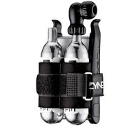 Kit de inflado antipinchazos de CO2 LEZYNE Twin Kit, 16g, Negro