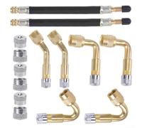 Kit de inflador adaptador de válvula esencial para simplificar el mantenimiento de neumáticos en automóviles y bicicletas (A)