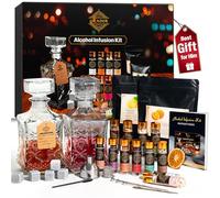 Kit de infusión de alcohol con 12 hierbas naturales para infundir whisky, tequila, vodka, ginebra, ron, bricolaje tus propios licores saborizados en casa, Navidad, cumpleaños, aniversario, whisky