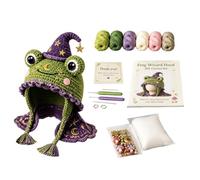 Kit de Iniciación al Crochet Gorro de Animal Suave Vestible Tejido a Mano