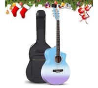 Kit de iniciación de guitarra acústica con bolsa de concierto, afinador y accesorios para principiantes y regalos de Navidad