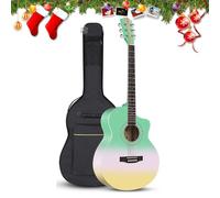 Kit de iniciación de guitarra acústica con bolsa de concierto, afinador y accesorios para principiantes y regalos de Navidad