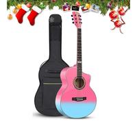 Kit de iniciación de guitarra acústica con bolsa de concierto, afinador y accesorios para principiantes y regalos de Navidad