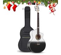 Kit de iniciación de guitarra acústica con bolsa de concierto, afinador y accesorios para principiantes y regalos de Navidad