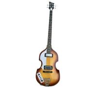 Kit de iniciación de guitarra eléctrica, 4 cuerdas, color atardecer, hueco completo, profesional, mano izquierda, violín y bajo eléctrico