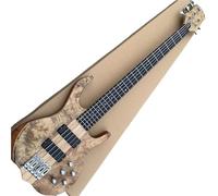 Kit de iniciación de guitarra eléctrica, cinco cuerdas, bajo eléctrico, árbol de madera maciza, amplificador de circuito de una sola placa, cuerpo sándwich