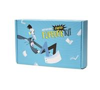 Kit de iniciación oficial de Andymation para niños y adultos con almohadilla de luz LED para dibujar y trazar animación, papel de libro preperforado premium, tornillos de encuadernación extraíbles