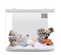 Kit de iniciación para Acuario pequeño de 1, 3 galones con Filtro de 3 y luz LED, pecera de Escritorio con Sistema de autolimpieza, decoración del hogar para Betta, camarones, Peces Dorados, Ado