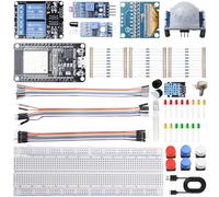 Kit de inicio básico para ESP32 de PORFOYO, kit de inicio electrónico compatible con Arduino, incluye ESP32 ESP-32S, ideal para principiantes y entusiastas de la electrónica