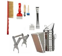 Kit De Inicio De Apicultor - 8 Piezas De Iniciación De Apicultura | Herramienta De Apicultor Profesional De Acero Inoxidable, Kit De Suministros Para Apicultura, Juego De Herramientas De Apicultura, K