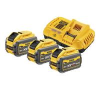 Kit de inicio de batería XR FLEXVOLT DCB118X3, incl. 3x batería 54 Voltios 3Ah, Conjunto amarillo/Negro