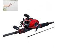 Kit de inicio de caña de pescar telescópica para pesca en hielo y agua dulce, juego completo de equipo de pesca para adultos (1,8 m)
