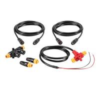 Kit de inicio de dispositivo dual NMEA 2000 para procesar la red NEMA 2K para Lowrance Simrad Garmin, proporciona una mejor fiabilidad de red, incluye cables troncales, cables de caída, terminales en